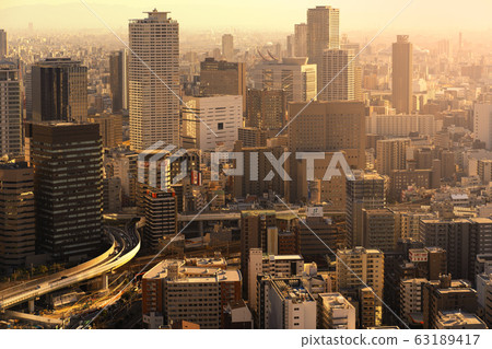 Osaka city scenery 63189417