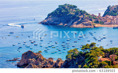 Spain Landscape Tossa de Mar Castle, popular place Spain Landscape Tossa de Mar Castle, popular place 63189503