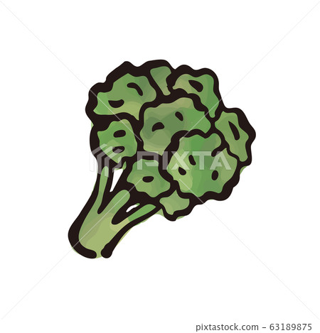 Vegetables: Broccoli (watercolor / brush) Vegetables: Broccoli (watercolor / brush) 63189875