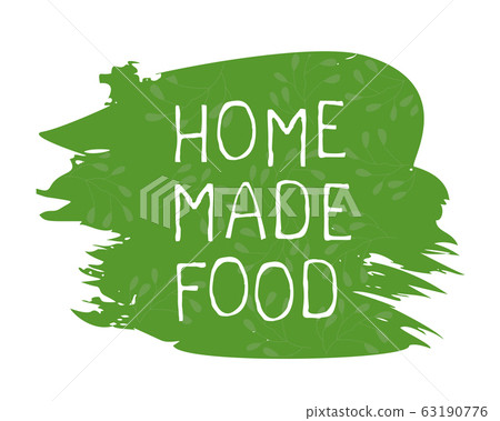 Home made food label and high quality product badges. Bio Organic product Pure healthy Eco food organic, bio and natural product icon. Emblems for cafe, packaging etc. Vector 63190776