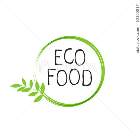 Eco food label and high quality product badges. Bio healthy organic, 100 bio and natural product icon. Emblems for cafe, packaging etc. Vector Eco food label and high quality product badges. Bio healthy organic, 100 bio and natural product icon. Emblems for cafe, packaging etc. Vector 63190817