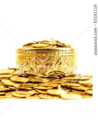 A group of gold coin full fill in Thai style A group of gold coin full fill in Thai style 63191119