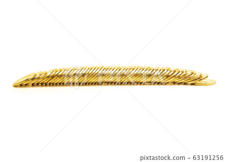A lot of gold coin stacking on the floor in A lot of gold coin stacking on the floor in 63191256