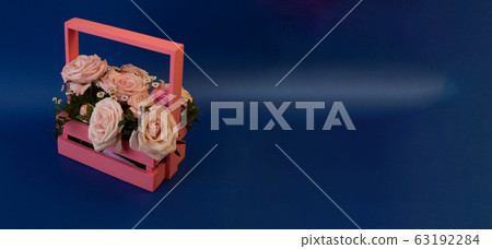 postcard template, copy Space - a basket of postcard template, copy Space - a basket of 63192284