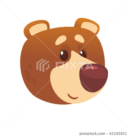 Cute cartoon bear. Vector illustration Cute cartoon bear. Vector illustration 63193851