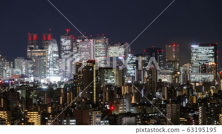 Night view of Shinjuku subcenter viewed from Bunkyo Ward 63195195