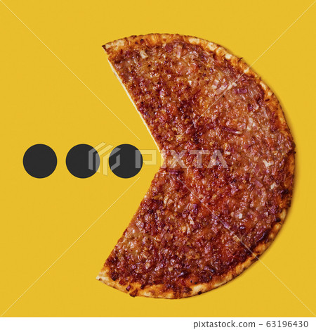 bolognese pizza eating dots. bolognese pizza eating dots. 63196430