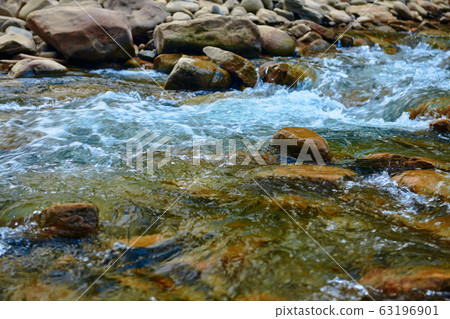 landscape, beautiful view of mountain river in landscape, beautiful view of mountain river in 63196901