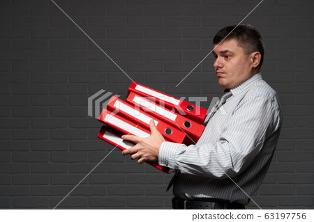 Very busy businessman closeup portrait, posing Very busy businessman closeup portrait, posing 63197756