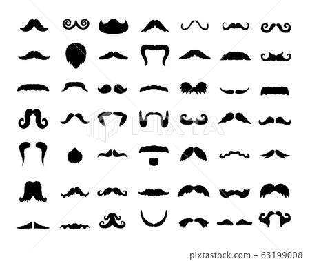  各種鬍子插圖集 63199008