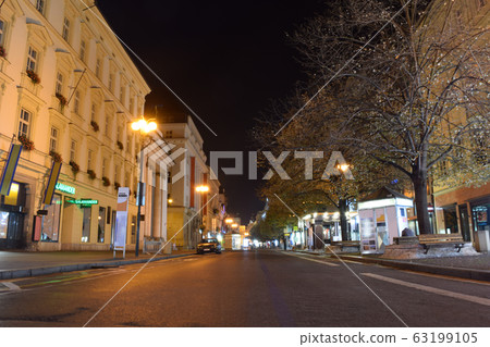 Prague, Czech Republic Na Psykopuje Street at Night 63199105