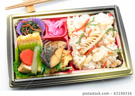 Bamboo shoots cooked rice lunch 63199316