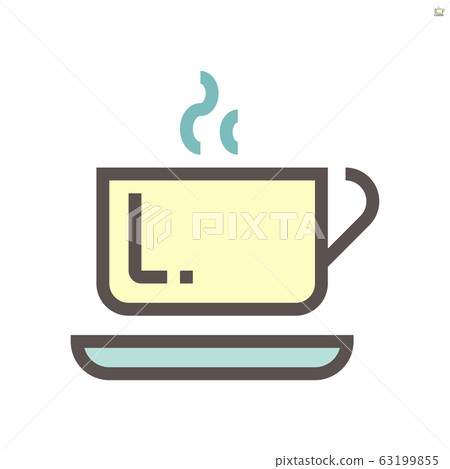 Coffee in ceramic cup vector icon design for food 63199855