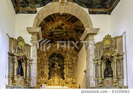 Interior of historic 18th century church in 63200062
