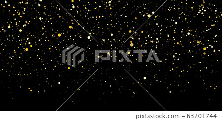Falling confetti. Golden polka dot. Vector. Falling confetti. Golden polka dot. Vector. 63201744
