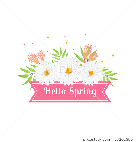Hello Spring template banner Hello Spring template banner 63201890