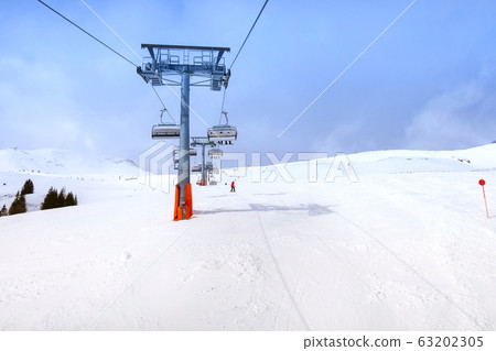 Ski slope in Saalbach-Hinterglemm, Austria Ski slope in Saalbach-Hinterglemm, Austria 63202305