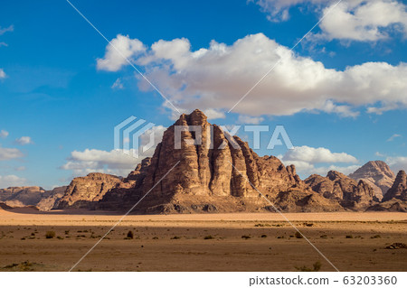 Kingdom of Jordan, Wadi Rum desert Kingdom of Jordan, Wadi Rum desert 63203360