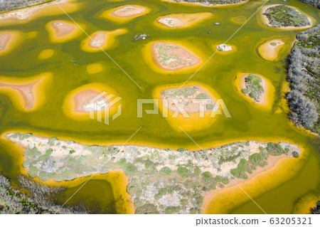 Aerial view of the Ghadira Natur Reserve,Malta Aerial view of the Ghadira Natur Reserve,Malta 63205321