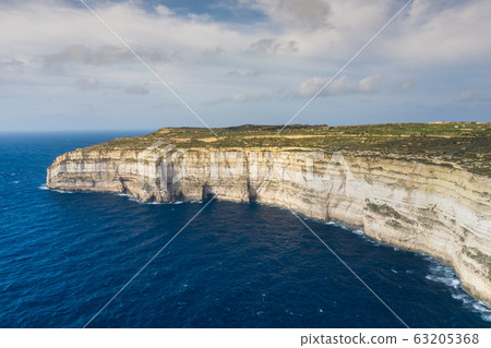 Aerial view of Sea Tunnel near Azure window. 63205368