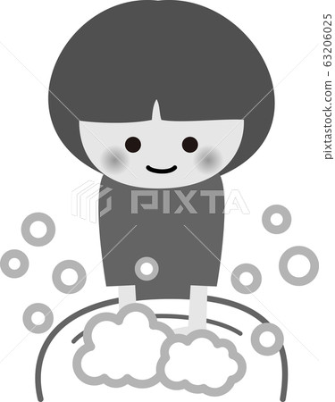 Hand-washing girls Prevention/Countermeasures Coronavirus Cold Flu Gray 63206025