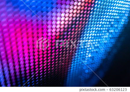 CloseUp LED blurred screen. LED soft focus CloseUp LED blurred screen. LED soft focus 63206123
