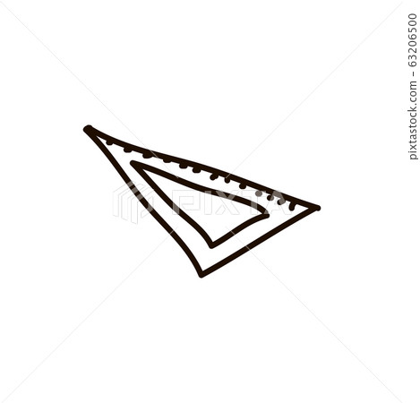 Triangular ruler icon. Straightedge sign. Triangular ruler icon. Straightedge sign. 63206500