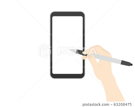 Smartphone and touch pen Smartphone and touch pen 63208475