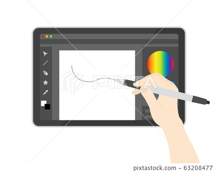 數位板的插圖 數位板的插圖 63208477