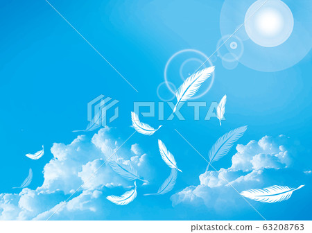 藍天:羽毛,天空,晴朗的天氣,晴朗的天氣,晴朗,太陽,藍天,雲,來雲 藍天:羽毛,天空,晴朗的天氣,晴朗的天氣,晴朗,太陽,藍天,雲,來雲 63208763