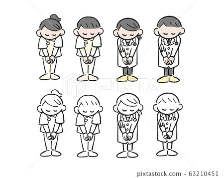 道歉醫生藥房冠狀病毒道歉性別插圖日本 63210451
