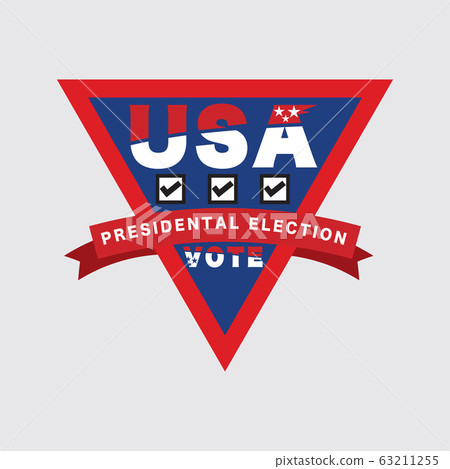 2020 United Stated Of America Presidential Election Vote Design Typography Logo Vector Illustration 63211255