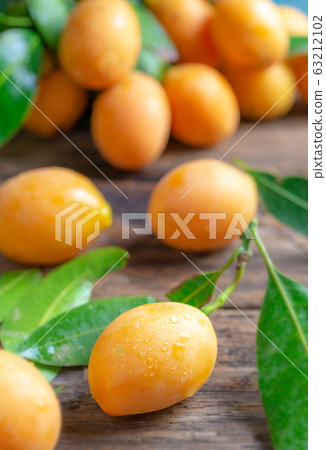 Close up Mayongchid Maprang Marian Plum or Plum 63212102