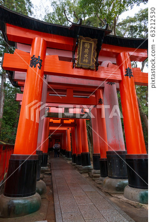 Rainy Fushimi Inari Taisha Shrine Torii 63212530