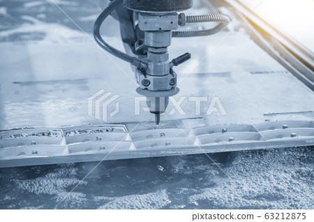 The abrasive water jet machine . 63212875