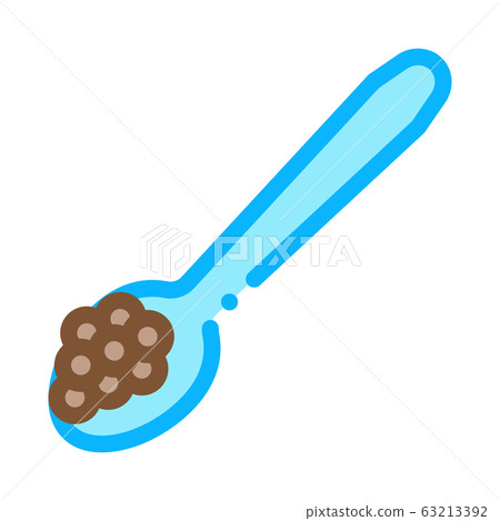 Caviar On Spoon Icon Vector Outline Illustration Caviar On Spoon Icon Vector Outline Illustration 63213392