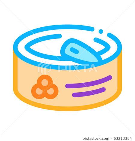 Caviar In Tin Icon Vector Outline Illustration Caviar In Tin Icon Vector Outline Illustration 63213394