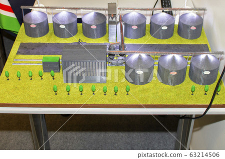 The granary model printed on the 3D printer. The granary model printed on the 3D printer. 63214506