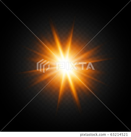Light flare on black background. Holiday glowing 63214521