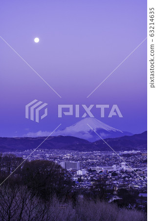 （神奈川縣）滿月落在羽田野富士山市容 63214635