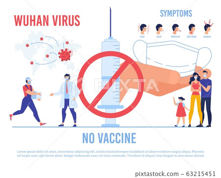 No Vaccine against Wuhan Virus Warning Poster 63215451