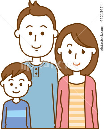 核心家庭。上身圖像圖（兒子） 63215674