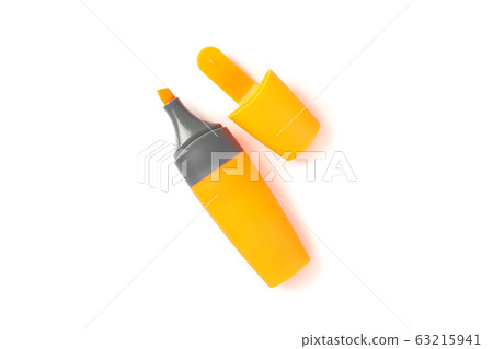 Color office highlighter isolated on white Color office highlighter isolated on white 63215941