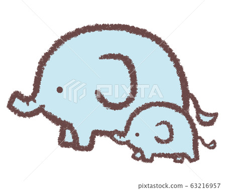 大象和孩子 63216957