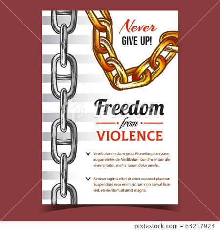 Freedom From Violence Advertise Banner Vector Freedom From Violence Advertise Banner Vector 63217923