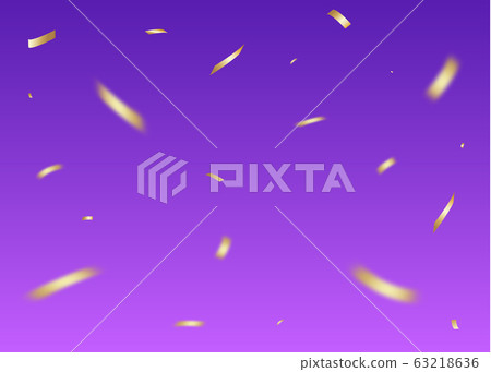 Gold Confetti Party Celebration Background 63218636