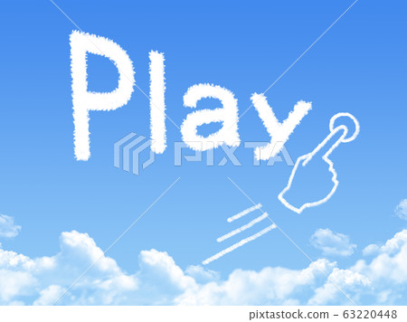 play message cloud shape 63220448