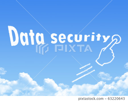 Data Security message cloud shape Data Security message cloud shape 63220643