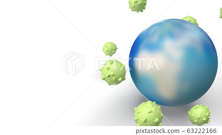 The world  virus vector image for medicine content. 63222166