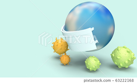 The world mask virus vector image for medicine content. 63222168